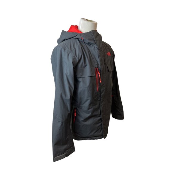 The North Face Men's Dark Grey Zip Up Hooded Jacket Sz M - Picture 2 of 10